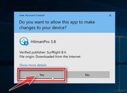 HitmanPro User Account Control