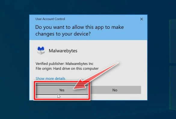 Malwarebytes Windows UAC