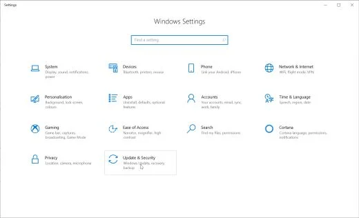 Windows Settings
