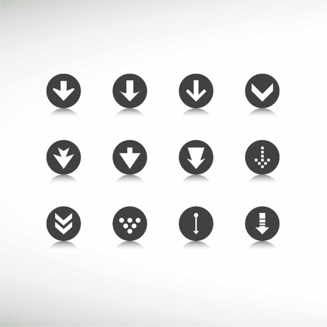 collection-of-down-grade-arrow-button-thumbnail