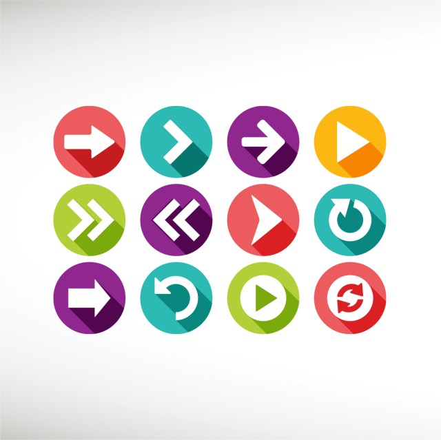 long-shadow-arrow-icon-set-thumbnail