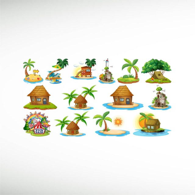 set-different-bangalows-island-beach-amusement-thumbnail